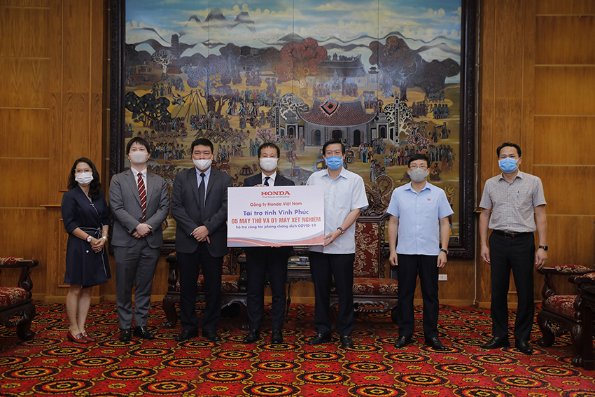 Honda Việt Nam ủng hộ phòng chống dịch bệnh COVID-19 tại tỉnh Vĩnh Phúc và Hà Nam - 1