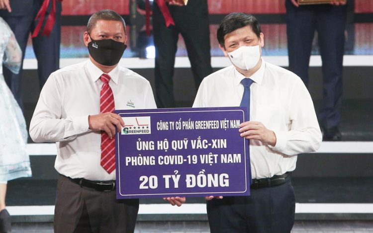 Greenfeed ủng hộ 20 tỷ đồng vào quỹ vaccine phòng chống covid-19