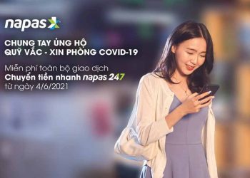 Napas miễn phí chuyển tiền đến Quỹ vaccine Covid-19