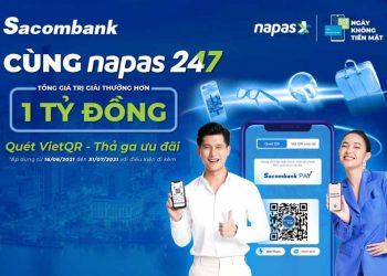 Quà tặng lớn cho chủ thẻ Sacombank chuyển tiền nhanh bằng mã VietQR
