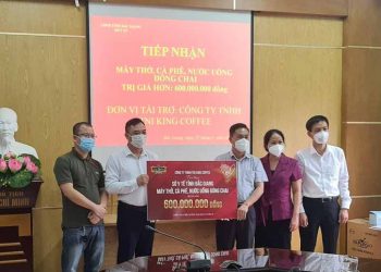 TNI King Coffee hỗ trợ công tác phòng chống Covid-19 ở Bắc Giang