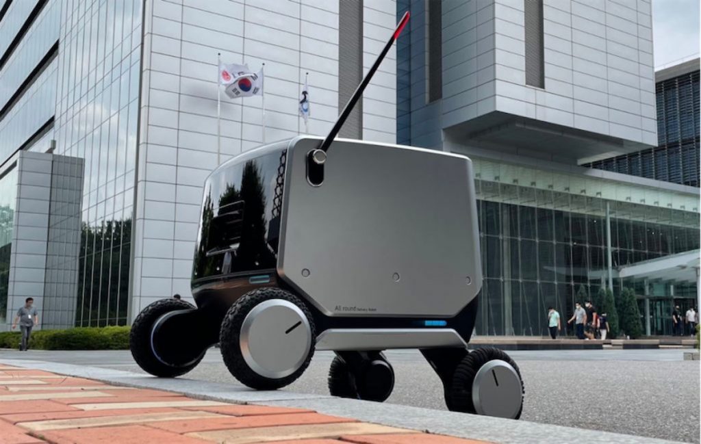 Robot giao hàng trong nhà-ngoài trời mới của LG Electronics Inc.