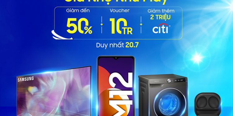 Samsung ưu đãi lớn cho người tiêu dùng vào Ngày Siêu Thương Hiệu 2021 trên Shopee