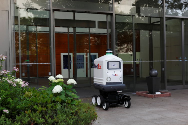 Robot Fedex Roxo