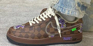Hãy xem qua đôi giày thể thao Louis Vuitton X Nike Air Force 1 cực kỳ sang trọng