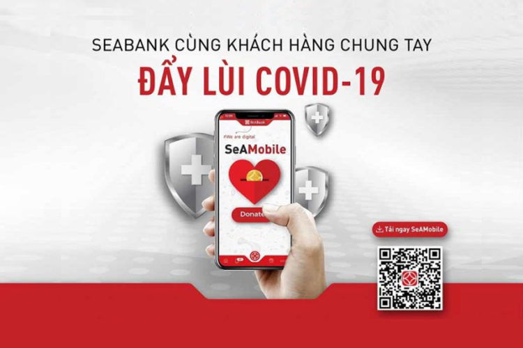 SeABank đóng góp 1.000 đồng cho mỗi giao dịch trên ngân hàng số vào Quỹ vaccine Covid-19