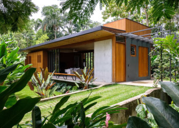 Ngôi nhà bằng gỗ sử dụng các nguyên tắc “xanh” để giảm tác động của môi trường