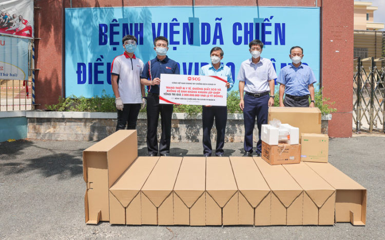 SCG hỗ trợ trang thiết bị y tế và sản xuất buồng vệ sinh kháng khuẩn cho các bệnh viện Dã chiến