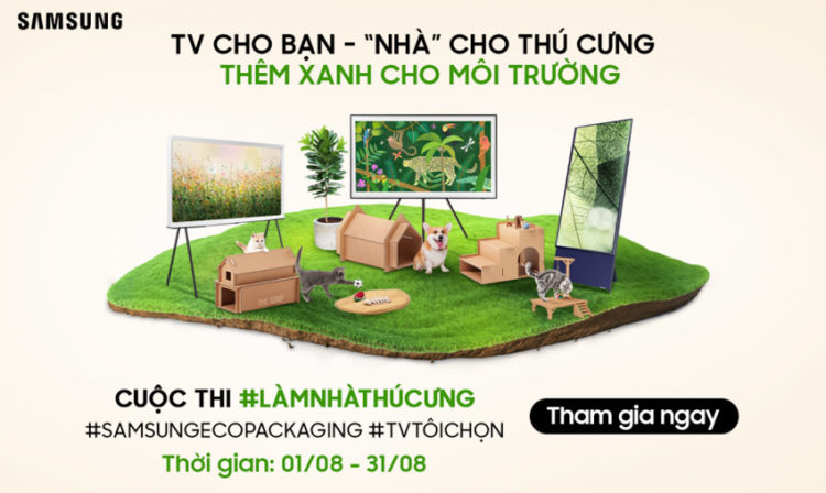 Sống xanh với cuộc thi ‘Làm nhà thú cưng’ từ bao bì sinh thái