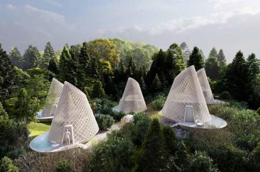 Những cabin hình nón độc đáo trong ngôi làng sinh thái ở Mexico - 4