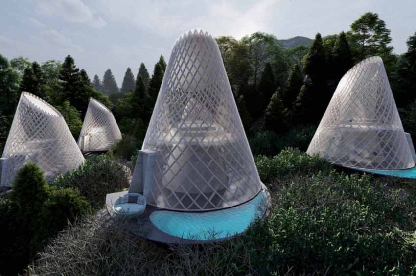 Những cabin hình nón độc đáo trong ngôi làng sinh thái ở Mexico - 12
