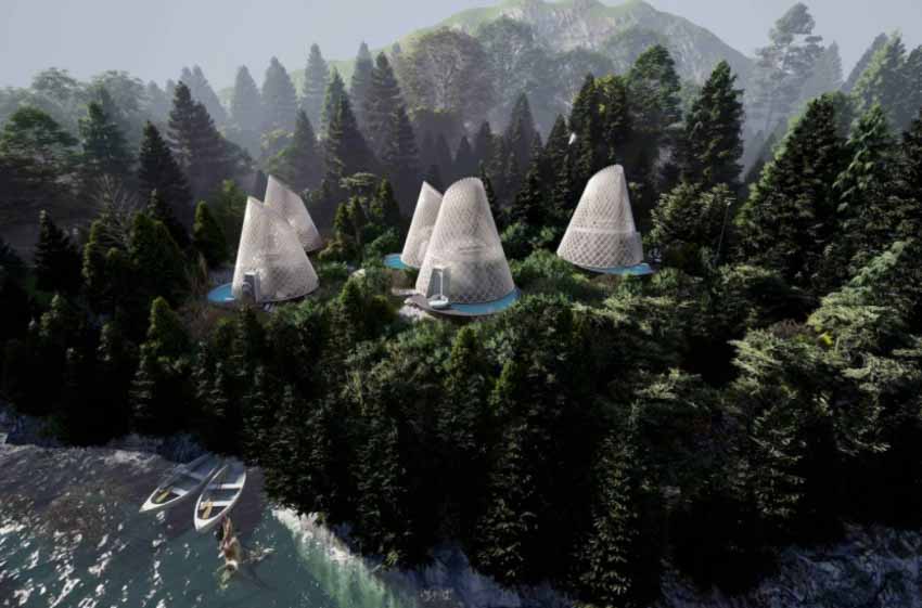 Những cabin hình nón độc đáo trong ngôi làng sinh thái ở Mexico - 16