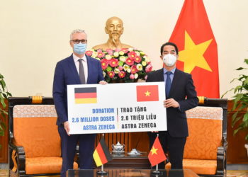 Việt Nam nhận thêm 2,6 triệu liều vắc xin AstraZeneca do Đức viện trợ