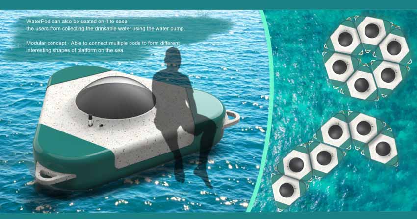 Waterpod - thiết bị chưng cất nước uống từ nước biển - 2
