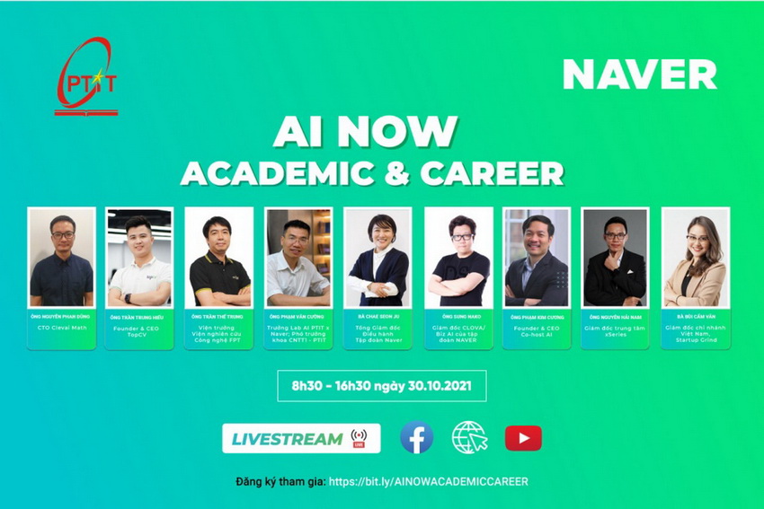 Học viện Công nghệ Bưu chính Viễn thông cùng tập đoàn Naver tổ chức Hội thảo AI NOW 01