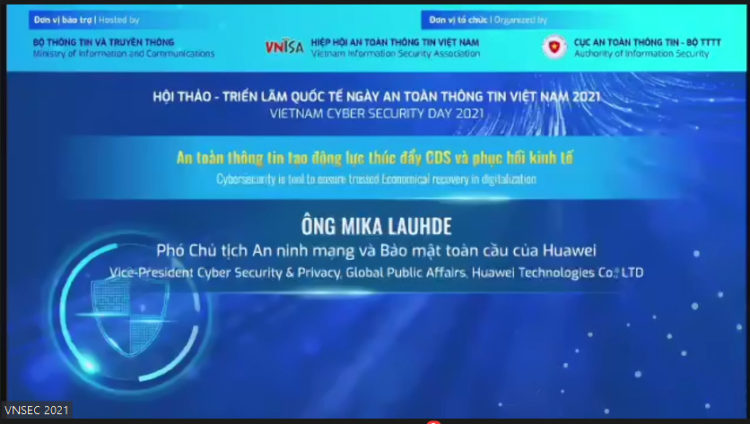 Huawei: An ninh mạng là công cụ đáng tin cậy bảo đảm sự phục hồi  kinh tế trong quá trình số hoá