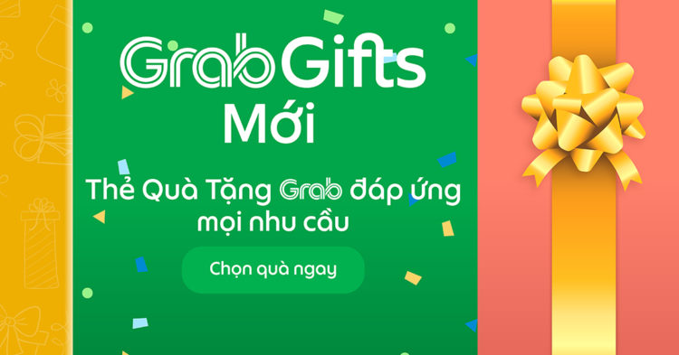 Grab ra mắt thẻ quà tặng GrabGifts