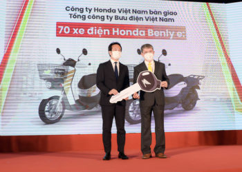 Honda Việt Nam phối hợp với Bưu Điện Việt Nam triển khai thí điểm dự án sử dụng xe điện giao hàng 5