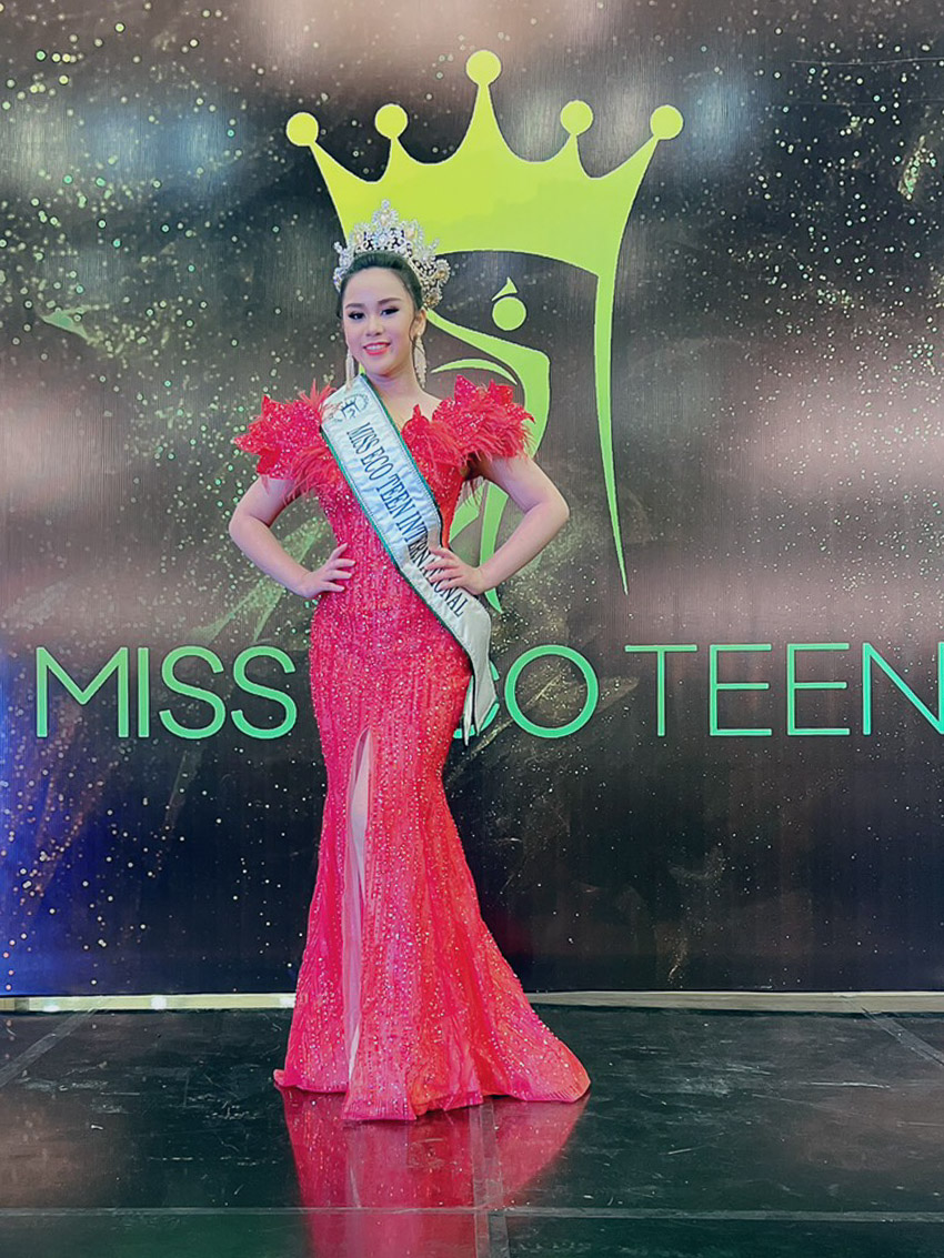 Vũ Huyền Diệu đăng quang Miss Eco Teen International 2021 - 4