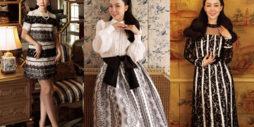 Nghệ sĩ Linh Nga lăng xê đầm ren trong mùa lễ hội 12