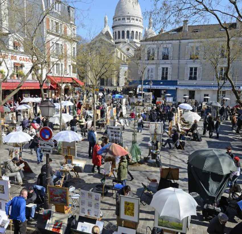 'Chợ  hội họa'  ở đồi Montmartre - Paris - 1