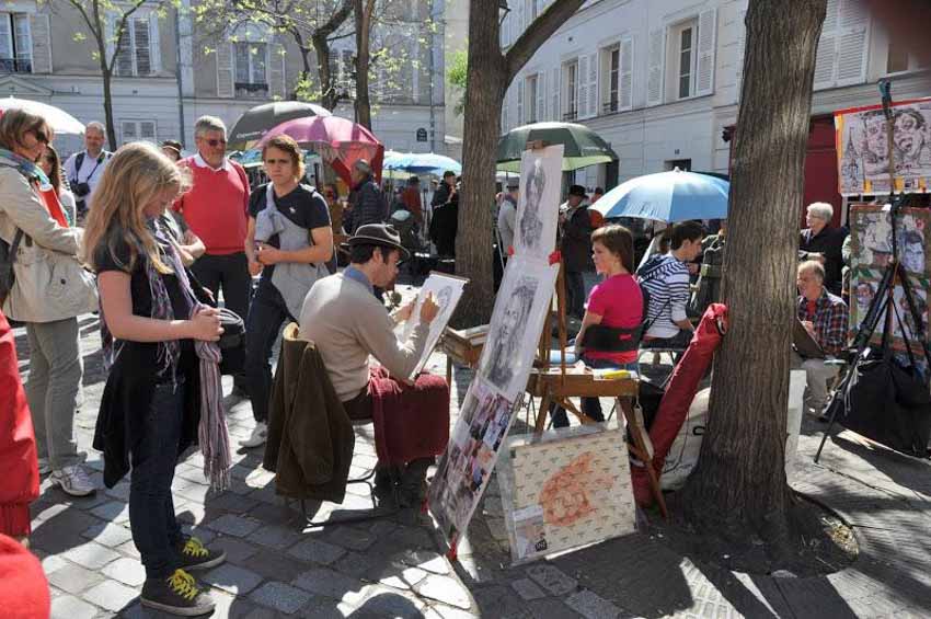 'Chợ  hội họa'  ở đồi Montmartre - Paris - 2
