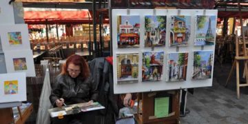 'Chợ  hội họa'  ở đồi Montmartre - Paris - 3