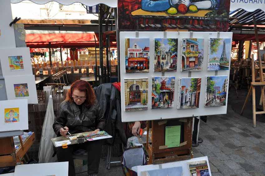 'Chợ  hội họa'  ở đồi Montmartre - Paris - 3