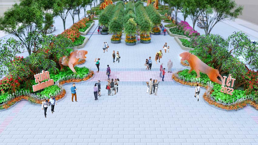 Đường hoa Nguyễn Huệ Tết 2022 mở cửa từ 27 tháng Chạp - 11
