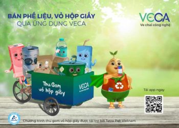 Vỏ hộp giấy Tetra Pak sau khi sử dụng sẽ được thu gom qua ứng dụng VECA - 2