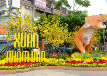 Đường hoa Nguyễn Huệ Tết Nhâm Dần 2022 trước giờ khai mạc