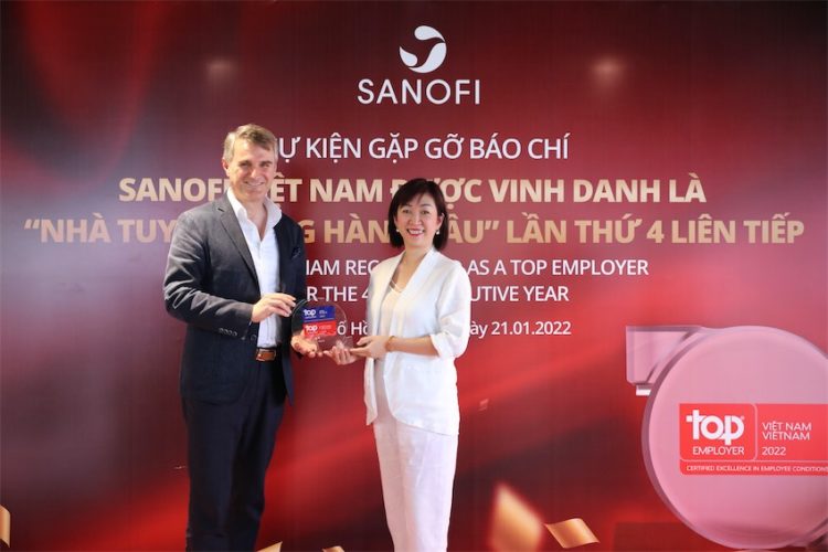 Sanofi Việt Nam giữ vững danh hiệu “Nhà tuyển dụng hàng đầu” 4 năm liên tiếp
