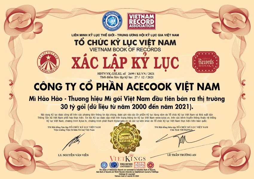 Hảo Hảo lập kỷ lục sản phẩm mì ăn liền được tiêu thụ  nhiều nhất Việt Nam với 30 tỉ gói trong 21 năm - 3