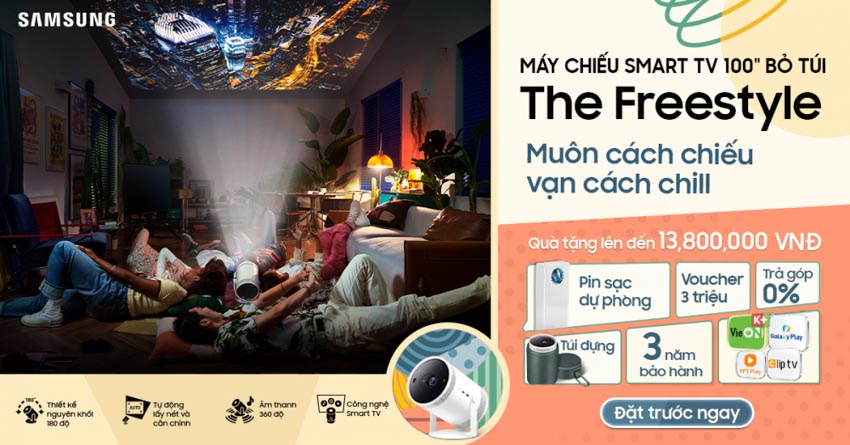 Ra mắt The Freestyle Tại Việt Nam: Máy chiếu Smart TV bỏ túi 100” – Muôn cách chiếu, vạn cách 'chill' - 2