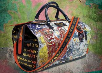 Họa sỹ người Pháp đưa tranh Hàng Trống lên túi xách thời trang - 5
