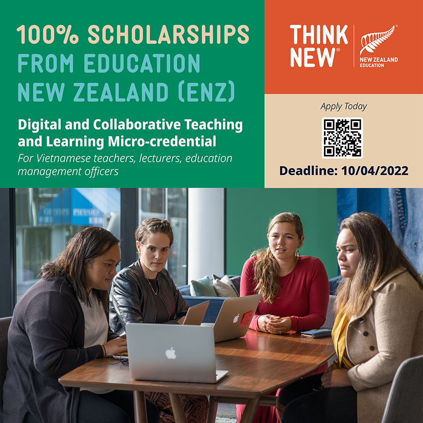 New Zealand cấp học bổng toàn phần cho giáo viên, giảng viên việt nam về 'dạy và học hợp tác, ứng dụng công nghệ số' - 1