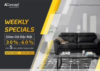 AConcept ưu đãi đến 60% cho 5 sản phẩm mỗi tuần