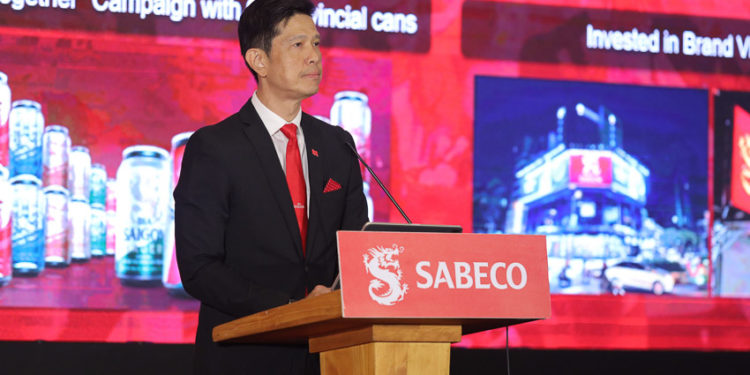 Ông Benette Neo, Tổng Giám đốc SABECO phát biểu tại Đại hội