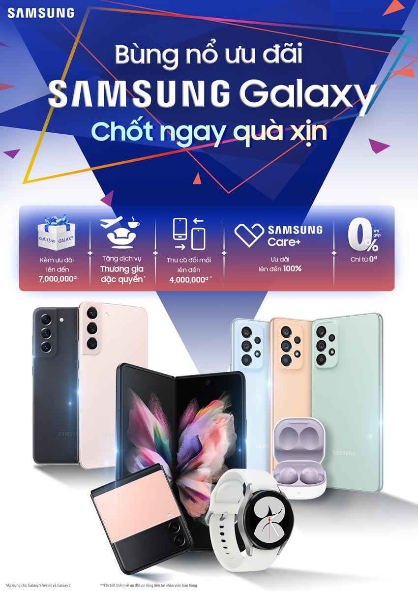 Bùng nổ ưu đãi sản phẩm Samsung Galaxy 2022 - 1
