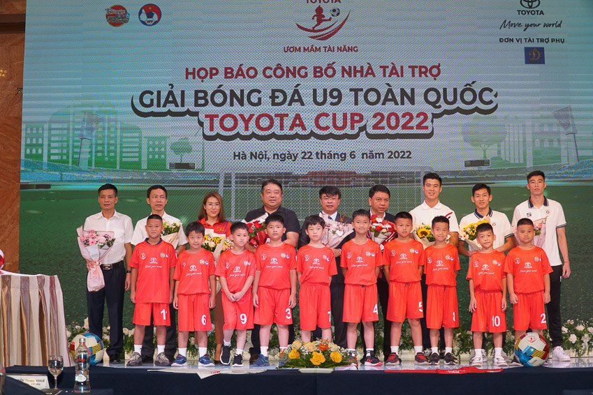 Họp báo công bố nhà tài trợ Giải bóng đá U9 toàn quốc Toyota Cup 2022