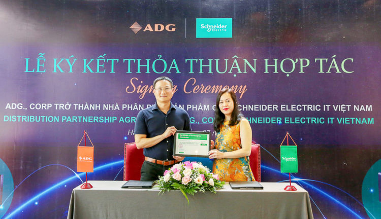 ADG chính thức trở thành nhà phân phối uỷ quyền của Schneider Electric IT Việt Nam