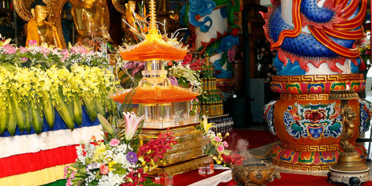 Bảo tháp Mandala Tây Thiên bản giao hòa linh khí đất trời trong tiết Vu lan tháng Bảy