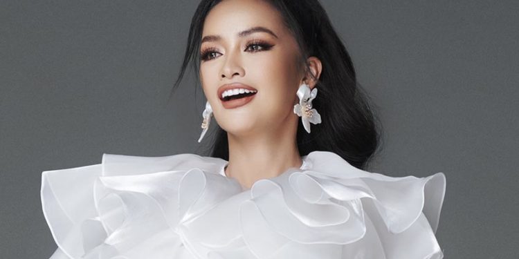 Hoa hậu Ngọc Châu gợi cảm trong loạt thiết kế của Đỗ Mạnh Cường - 9