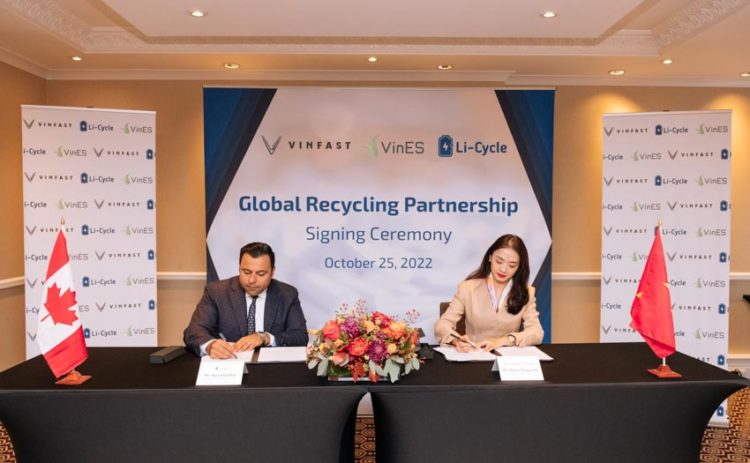 Vines và Li-Cycle công bố hợp tác tái chế pin toàn cầu - 1