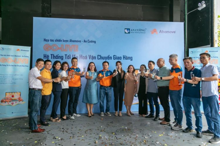 An Cường cùng Ahamove golive hệ thống tối ưu hóa vận chuyển giao hàng