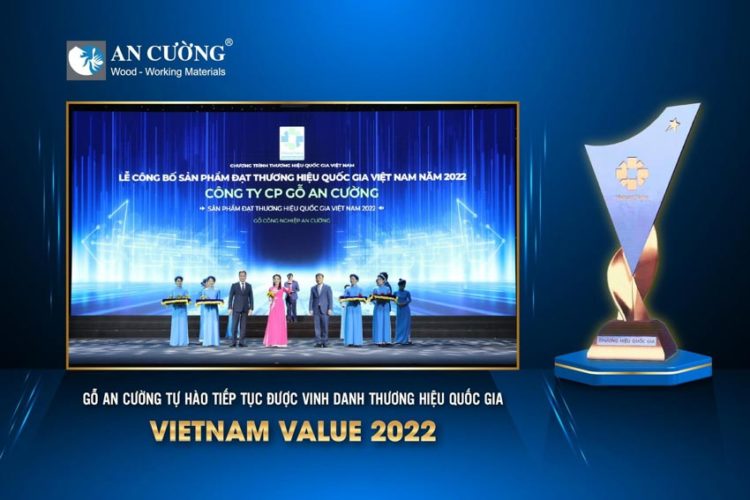 Gỗ An Cường (ACG) tiếp tục được vinh danh thương hiệu quốc gia – Vietnam Value 2022