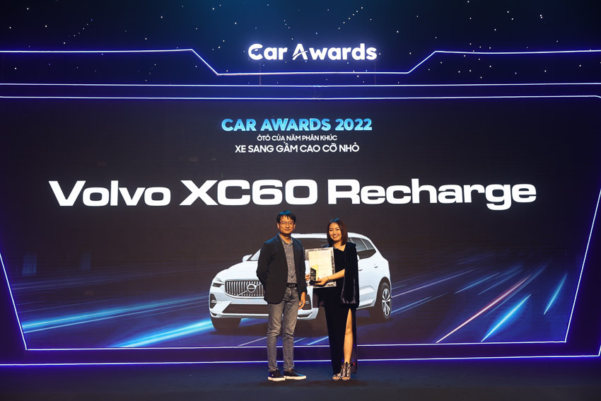 hung cuộc Giải thưởng Bình chọn ô tô tiêu biểu của năm - Car Awards 2022 thuộc về Volvo XC60 Recharge.