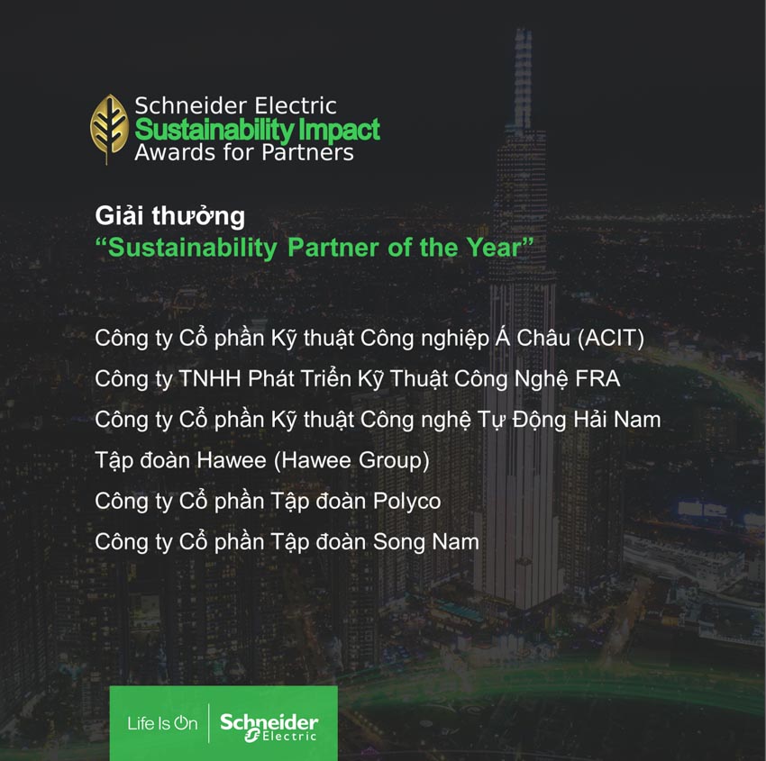 Schneider Electric vinh danh 11 ‘Green Heroes’ nhận danh hiệu Đối tác Phát triển bền vững của Năm - 3