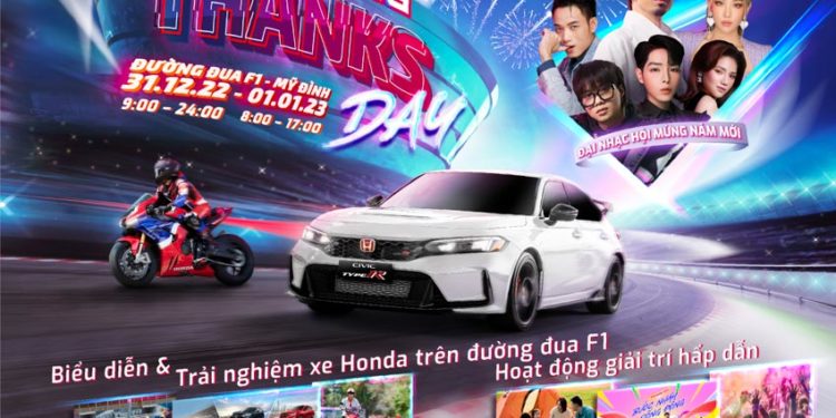 Đại nhạc hội mừng năm mới Honda Thanks Day cùng hàng loạt hoạt động biểu diễn xe đỉnh cao lần đầu tại đường đua F1 Mỹ Đình - 5
