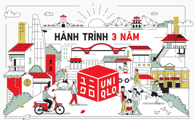 kỷ niệm 3 năm UNIQLO tại Việt Nam